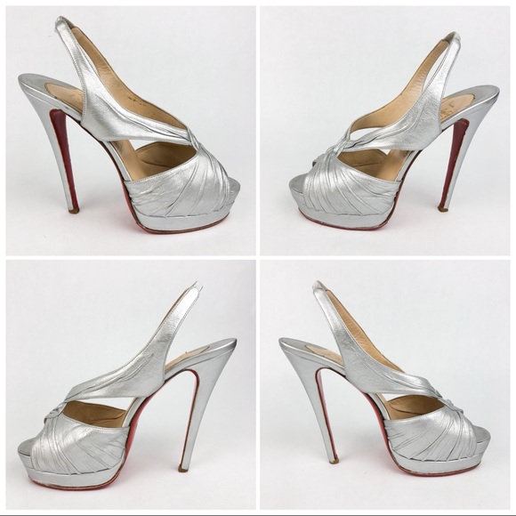 Christian Louboutin | Platform Slingback Heels - Picture 7 of 8